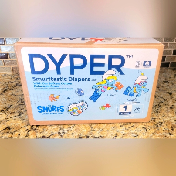 NWT Dyper Brand Baby Diapers Size 1 (76 Count) - Picture 1 of 3